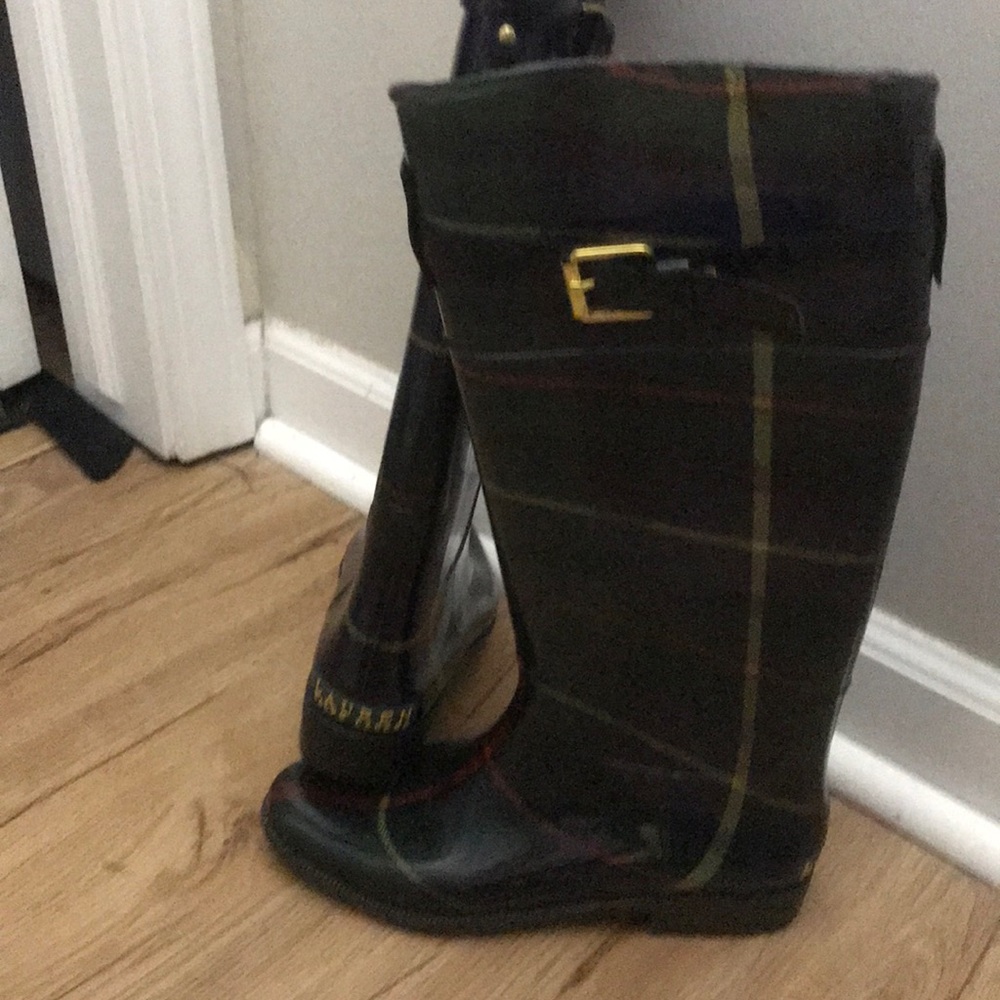 Ralph Lauren plaid rain boots